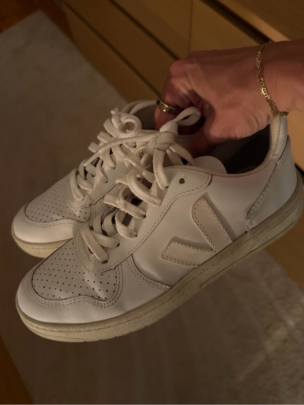 Veja White/Cream Sneakers